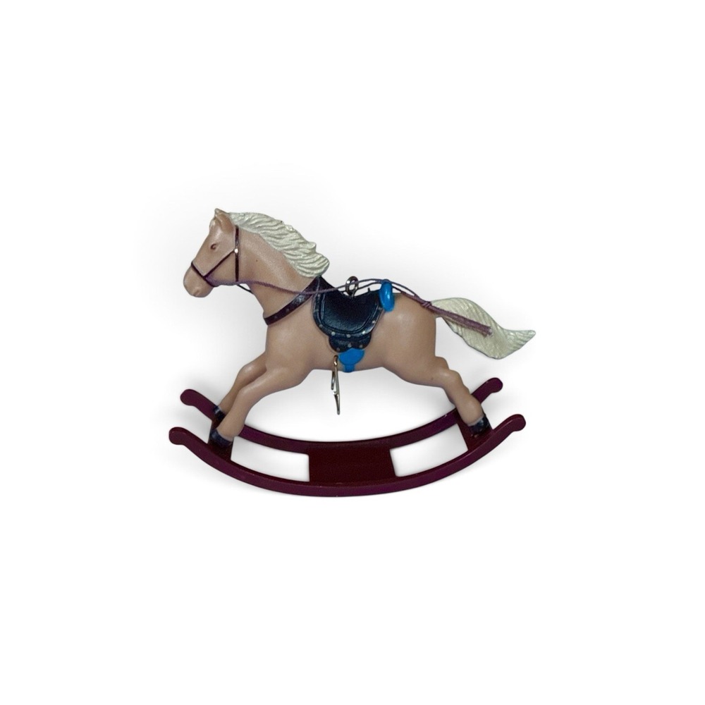 1983 Russ Rocking Horse Series Christmas Ornament